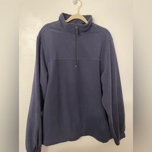 Saddlebred Half Zip Blue Fleece Long Sleeve